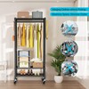 FUTASSI P3 Mini Rolling Clothes Rack, Clothing Racks for Hanging