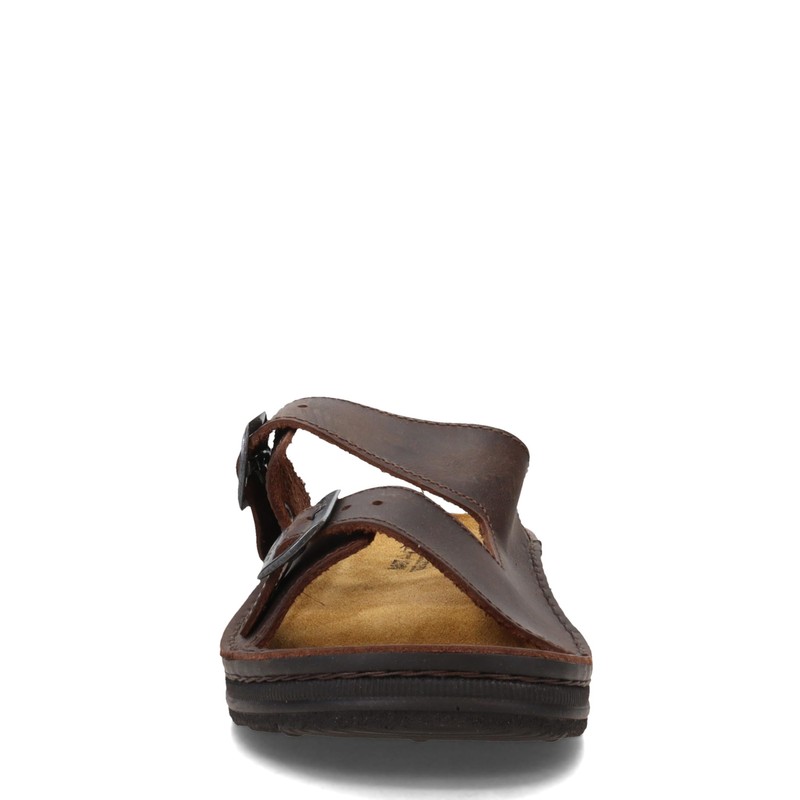 NAOT Men's Mikael Flat Sandal, Brown, 44 EU/11 M US