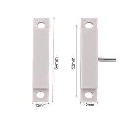 Magnetic Reed Switch MC-32 NC Surface Mount Door Window Alarm, Magneti Door Switch, Contact Sensor, for Home Security and Burglar Alarm Magnetic Reed Switch,Sets of 2