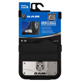 PLASTICOLOR Ram Heavy Duty Front 12 X 23 Mud Guards, 12" x 23" Front Mud Guards (001835R01)