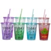 Dakoufish 12 Piece 7 Inch Reusable Plastic Thick Drinking Straws