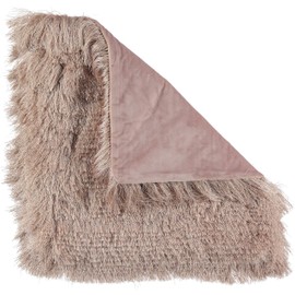 Celebrity Home Decorative Two Super Soft Luxury Shimmery Metallic Throw Pillow Covers Perfect for Couch or Bed 19”x19”(Blush)