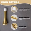 10 PCS - Spring Projection Door Stop in Brass for