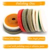 4PCS Polishing Pads Kit, Wool Buffing Wheel 10CM Polisher Tool