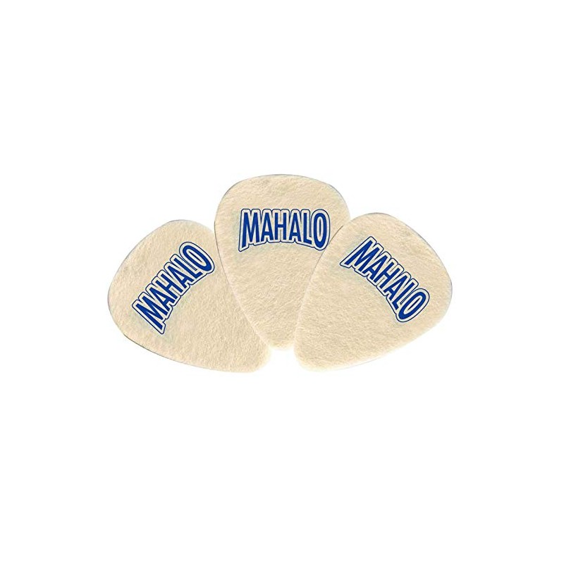 MAHALO FP32/BAG Felt Topics for Ukulele Teardrop Shape 0.1 inch