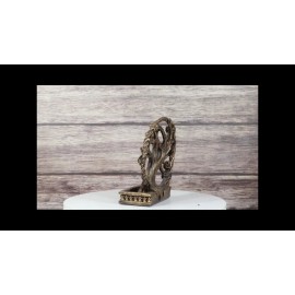 Forest Crann Bethadh Celtic Willow Tree of Life Backflow Incense Cone Burner