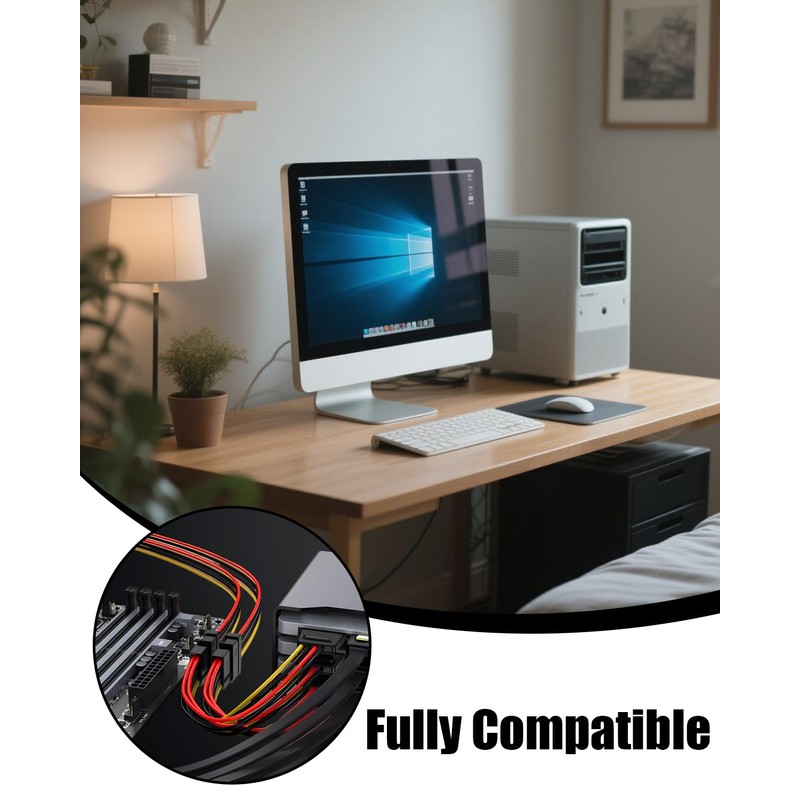 kiki fancy SATA Cable Kit - SATA Power Cable, Power