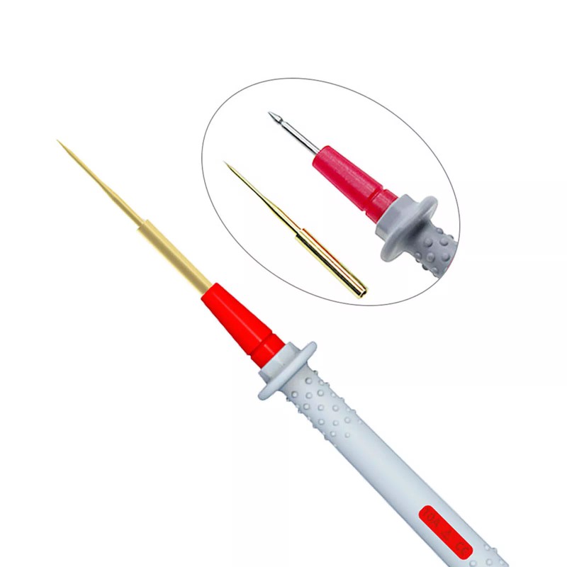 Peakelect Silicone Multimeter Test Leads Kit with Gold-Plated Precision Sharp