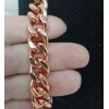 Pure Copper Cuban Chain Link Necklace 24" Unisex Bold Statement