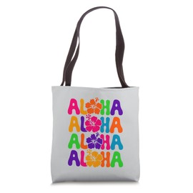 Aloha Hibiscus Flower Tropical Hawaii Tote Bag