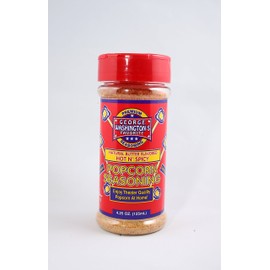 George Washington Favorite Natural Butter Flavored HOT N' SPICY Popcorn Seasoning