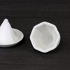 Octagonal Salt Set, Unglazed Octagonal Stiffener + Round Plate Set