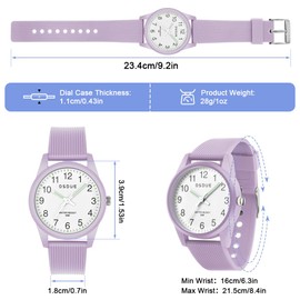 OSDUE Children's Watch Boys Girls Children's Watches Wristwatch for Boys Learning Watch for Children 50 m Waterproof Children's Watch Swimming Watch Gift for Birthdays Easter Children's Day Christmas