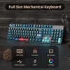 SbocKeeb RGB Gaming Keyboard, 104 Keys Wired Mechanical Keyboard Full