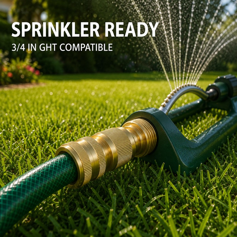 3/4-Inch Brass Garden Hose Quick Connect Fitting Set