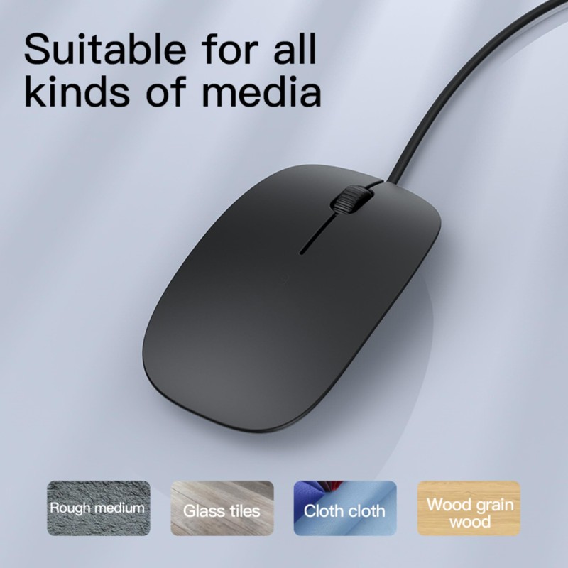 USB 3.0 Wired Slim Mouse, Optical 2.4GHZ USB Desktop Mouse,3
