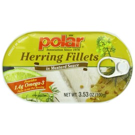 MW Polar Herring, Mustard Sauce, 3.53-Ounce (Pack of 18)