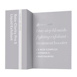 Glo Skin Beauty Beta-Clarity Pro 5 Liquid Exfoliant, Travel Size - AHA + BHA Clarifying and Balancing Chemical Exfoliant Treatment