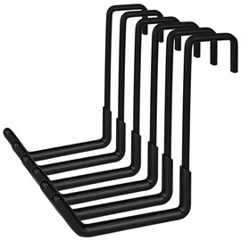 ANPEN Hanger Hook, Large S Hooks for Hanging, Ladder Hanger, Bike Hooks, Garage Storage Organizer, Black 6PC (Orange)