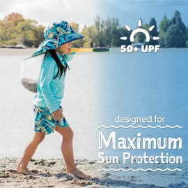 JAN & JUL UV Protective Rash Guard for Toddler Boys and Girls (4T, Lagoon)
