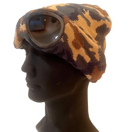 Beanie Hat with Goggles - Green Camo