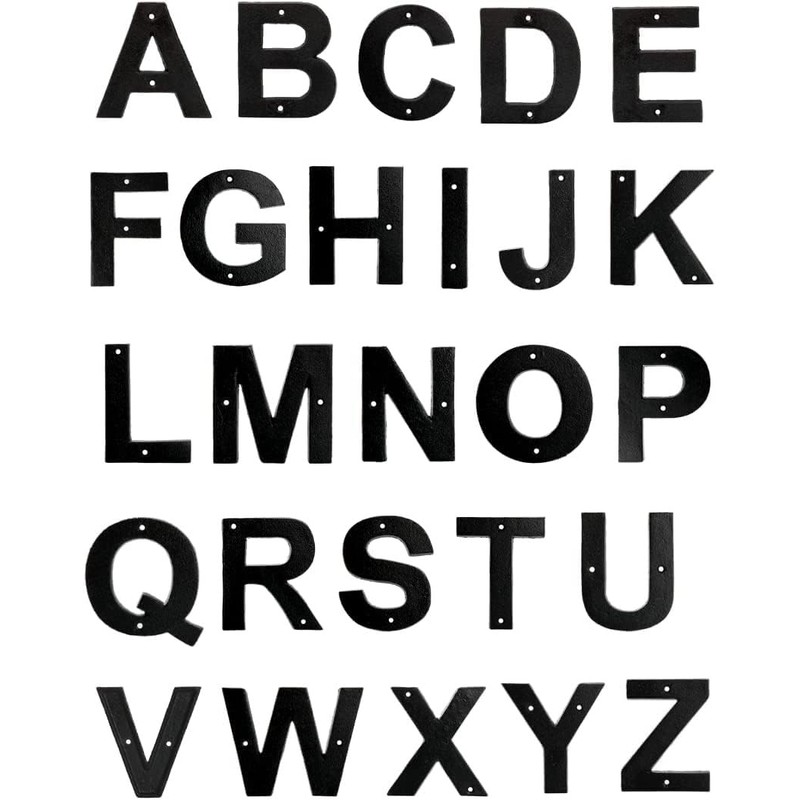 Iron Letters - Door Letter Q