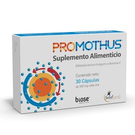 Promothus Bifidobacterium Longum CBI0703 + Vitamina C, 30 Cápsulas