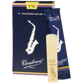 Vandoren SR2115 Traditional Alto Saxophone Reeds, Strength 1.5