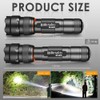 Home Safety 502F Small Tactical Flashlight with Holster, Zoomable Pocket