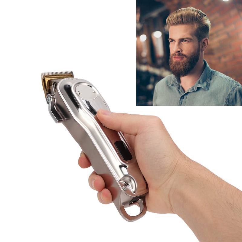 Hair Clipper Trimmer with 10 Guide Combs LED LCD Display