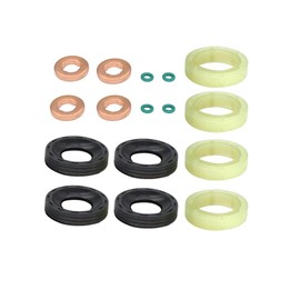 Fuel Injector Seal Washer Oring Kit For PEUGEOT 1007 206 CC 206 207 3008 307 308 407 5008 Expert Partner 1981 85, 1982 63 - AUTORCE