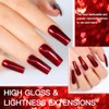 COSMOO- Esmalte de uñas rojo vino de 12 ml, laca