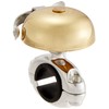 Ogi Industry Bicycle Bell Hibiki Bell Clamp, Brass Gold, Made