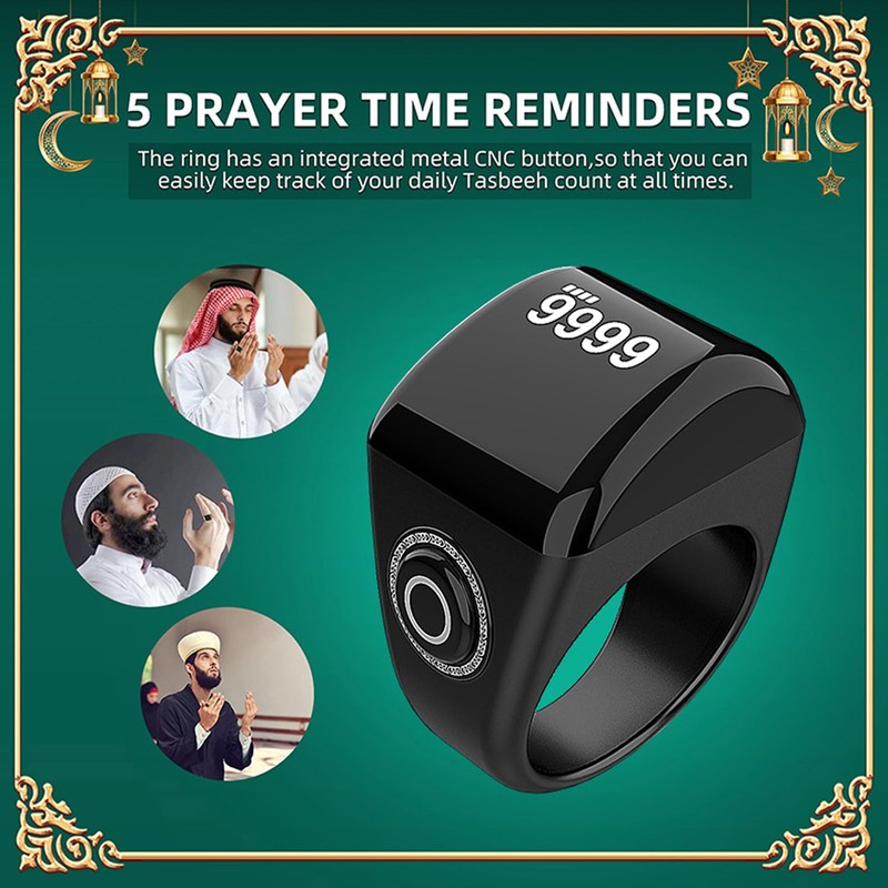 YUENTOEN Smart Ring Counter, Tasbih Counter Smart Ring, Digital Electronic
