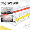 1 PCS Architectural Triangular Scale Ruler Metric 1:100, 1:200, 1:250,