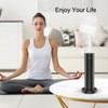 Smart Ultra-Quiet Tower Essential Oil Diffuser with Bluetooth Control，Waterless Scent