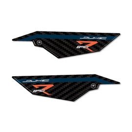 labelbike - 2 3D gel resin stickers Protections for Footpegs Footpegs Motorbikes compatible with KTM 890 Duke R 2022-2023 Atlantic Blue