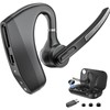 Wireless Headset Earpiece with USB Dongle & Noise Cancelling Mic
