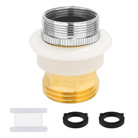 Dishwasher Machine Faucet Adapter，portable dishwasher faucet adapter 15/16-27M or 55/64-27F，faucet adapter for portable washer Quick Connect to Sink Male 3/4" Brass Snap Garden Hose Fitting