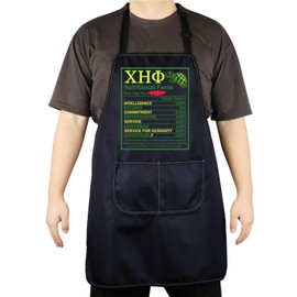 CENWA Green And Yellow Turtle Apron Black Nurse Sorority Gift Chi Eta Nursing Sorority Gift, Chi Eta Nursing- Apron, 72*68 cm (28.34*26.77inch)