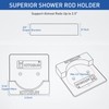 Adhesive Shower Curtain Rod Holder - Tension Curtain Rod Retainer
