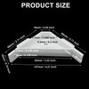 Murtenze 24PCS 90 Degree Cabinet Triangle Bracket, Plastic White Corner