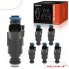 A-Premium 4 Holes Set of 6 Fuel Injectors Compatible with