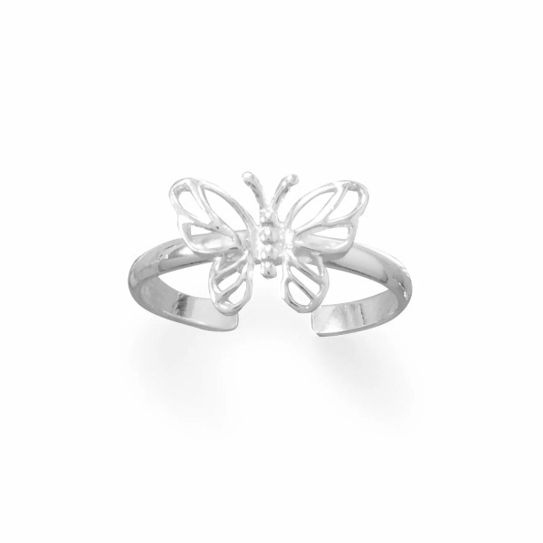 Unbranded Sterling Silver Pretty Butterfly Toe Ring
