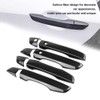 4Pcs Carbon Fiber Car Side Door Handle Frame Cover Trim