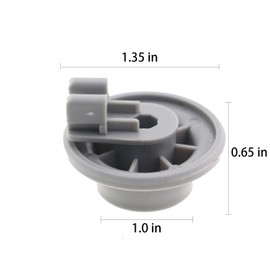 ZHYOHEN 4PCS Dishwasher Lower Rack Wheel Replacement Plastic Roller Accessories Appliances Part