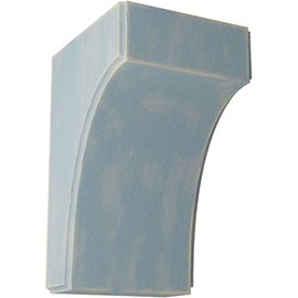 Ekena Millwork BKTWD04X04X06CVBU Clarksville Vintage Decor Bracket, 3 1/2"W x 4"D x 6"H, Driftwood Blue
