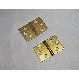 Piano Bench Hinge - Set of 2 - Brass Plated Replacement Hardware
