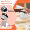 Dough Scraper Cutter Pastry Pizza Cutter Stainless Steel Tool with