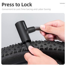ROCKRBOS Bike Cable Lock with Key, ABS Lock Shell, 2 Keys & 1 Mount Bracket, Cable Lock for Bicycle/Scooter/Gate